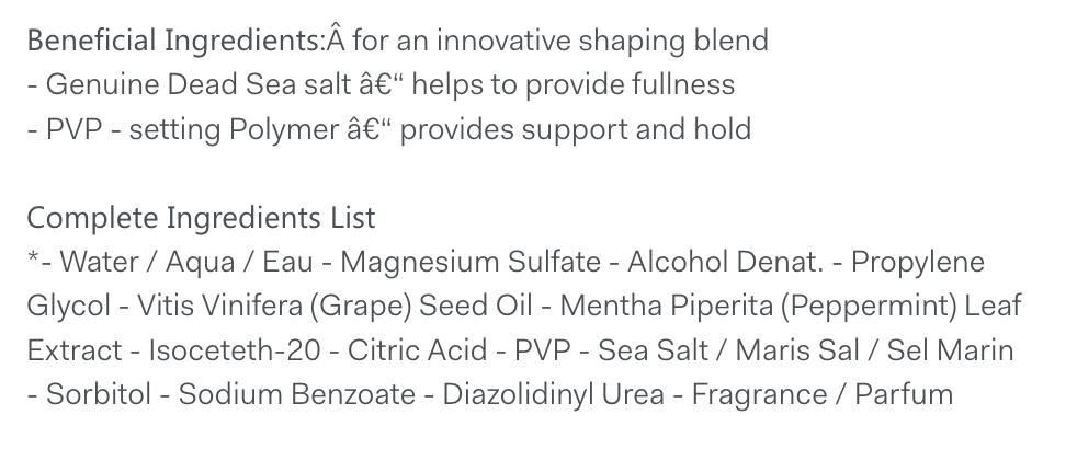 Sea Salt Spray